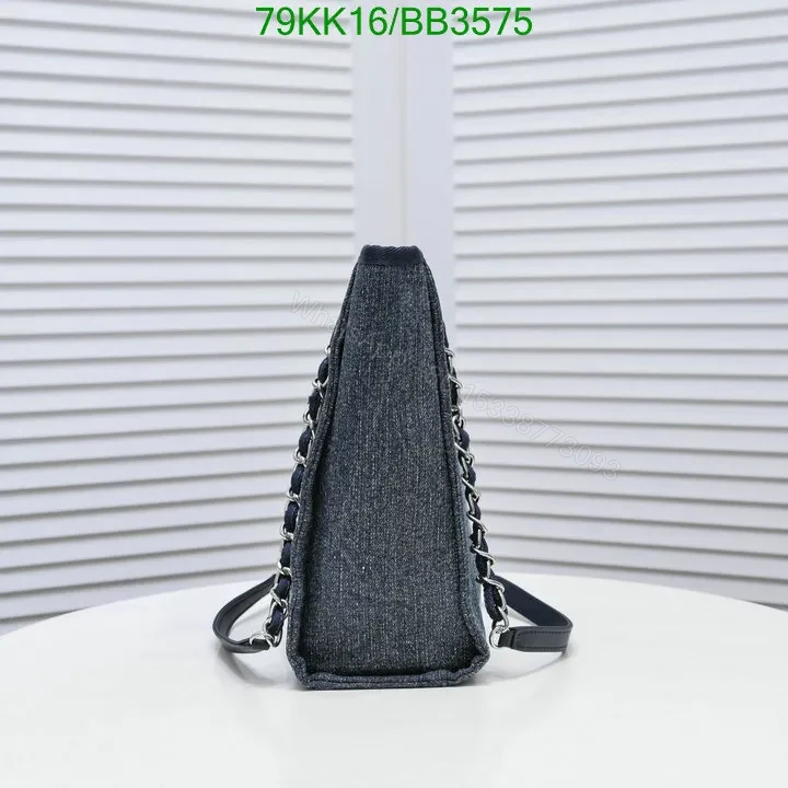 View 12 of Chanel Deauville Chain Black Tote Bag QL854 – Trendy and Functional