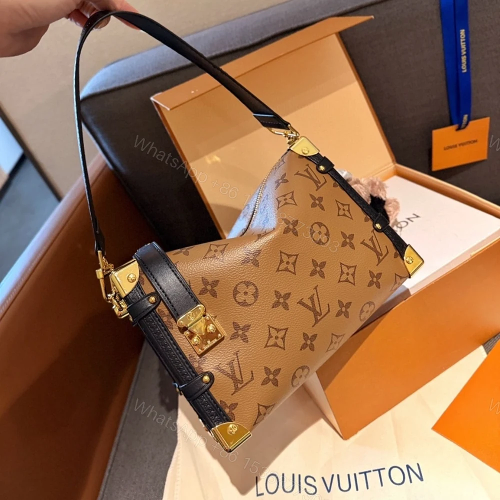 View 2 of Louis Vuitton Side Trunk Monogram Bag Brown 23Cm M47139