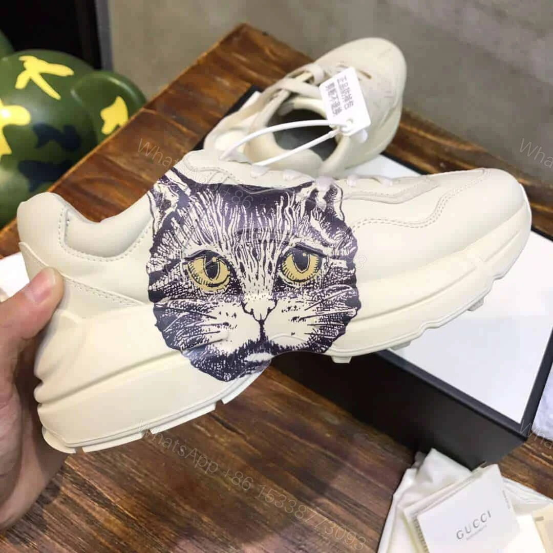 View 2 of GUCCI RHYTON SNEAKER WITH MYSTIC CAT