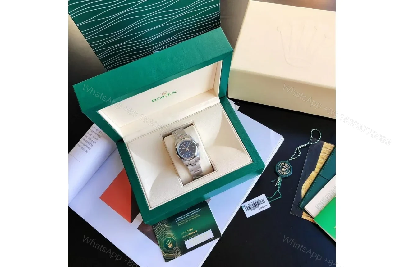 View 3 of Replica Rolex Oyster Perpetual SS/SS Blue/Stk 31/41 mm