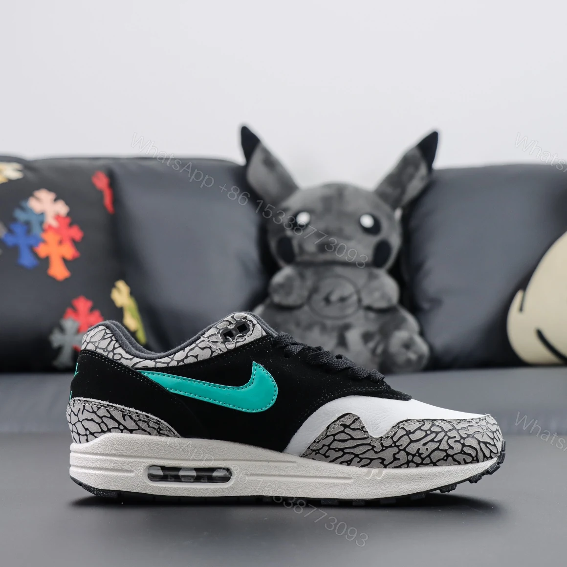 View 2 of Atmos x Air Max 1 Retro “Elephant” Reps