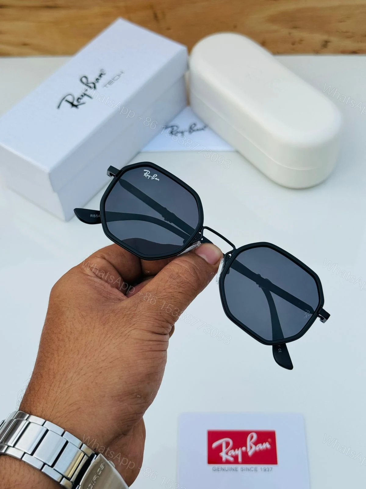 View 7 of Ray-Ban Octagon Tech Series Black-Gold