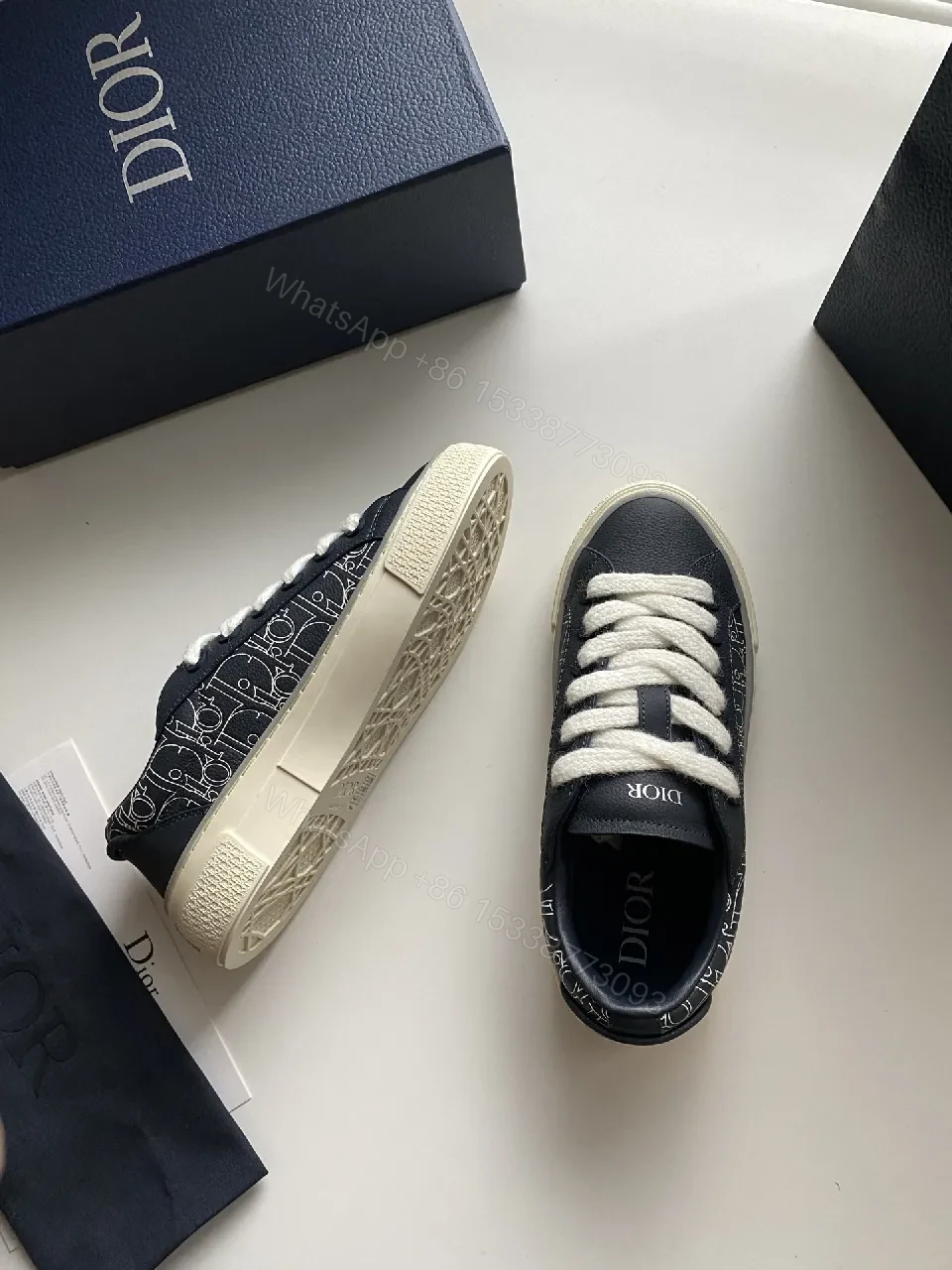 View 2 of Textured Leather Low-Top Sneakers: Luxe Pattern, Comfortable Fit