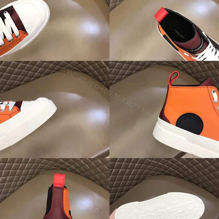 View 5 of DOLCE AND GABBANA QUILTED TWO-TONE NYLON PORTOFINO LIGHT MID-TOP SNEAKERS – DG106