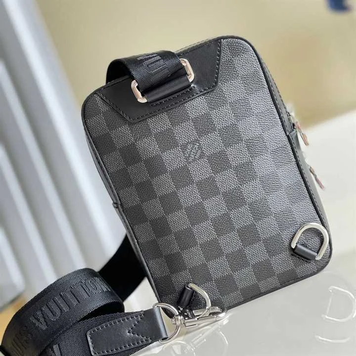 View 7 of LOUIS VUITTON AMAZONE SLINGBAG GRAY DAMIER GRAPHITE 3D COATED CANVAS N50012