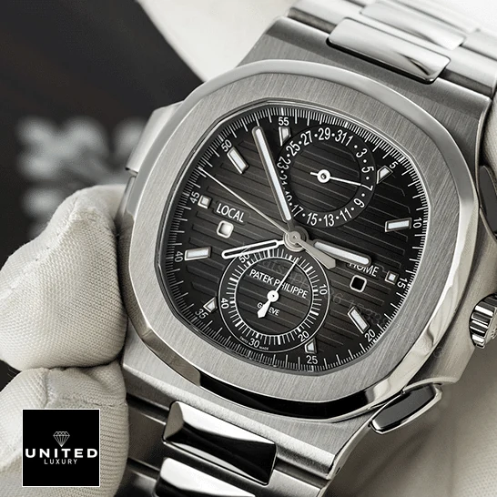 View 7 of Patek Philippe Travel Time Steel Replica