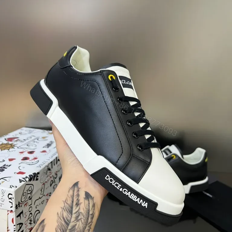 Monochrome Edge Luxe Sneaker: Dolce & Gabbana Style, Everyday Comfort — view 1