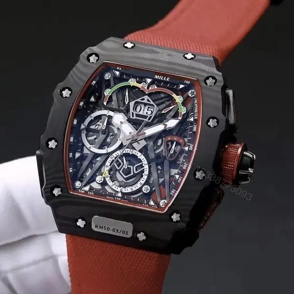 View 3 of Richard Mille Swiss Made Clone RM 50-03 Tourbilon Formula 1 Red