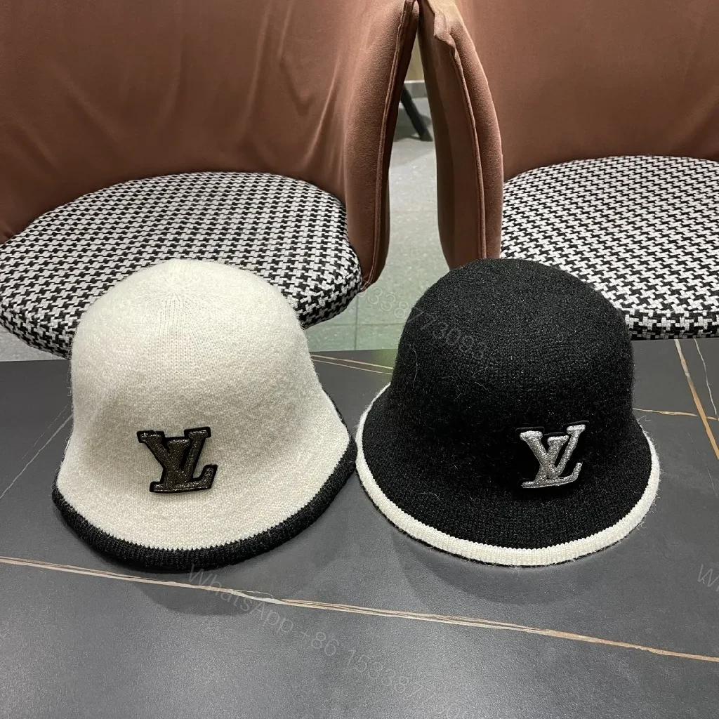 View 5 of Compact Luxury Knit Hat with Subtle LV-Inspired Emblem