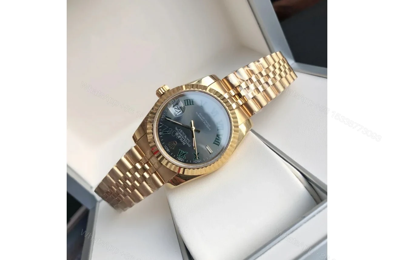 View 6 of Replica Rolex Datejust RG/RG Jubilee Bracelet 36/28 mm