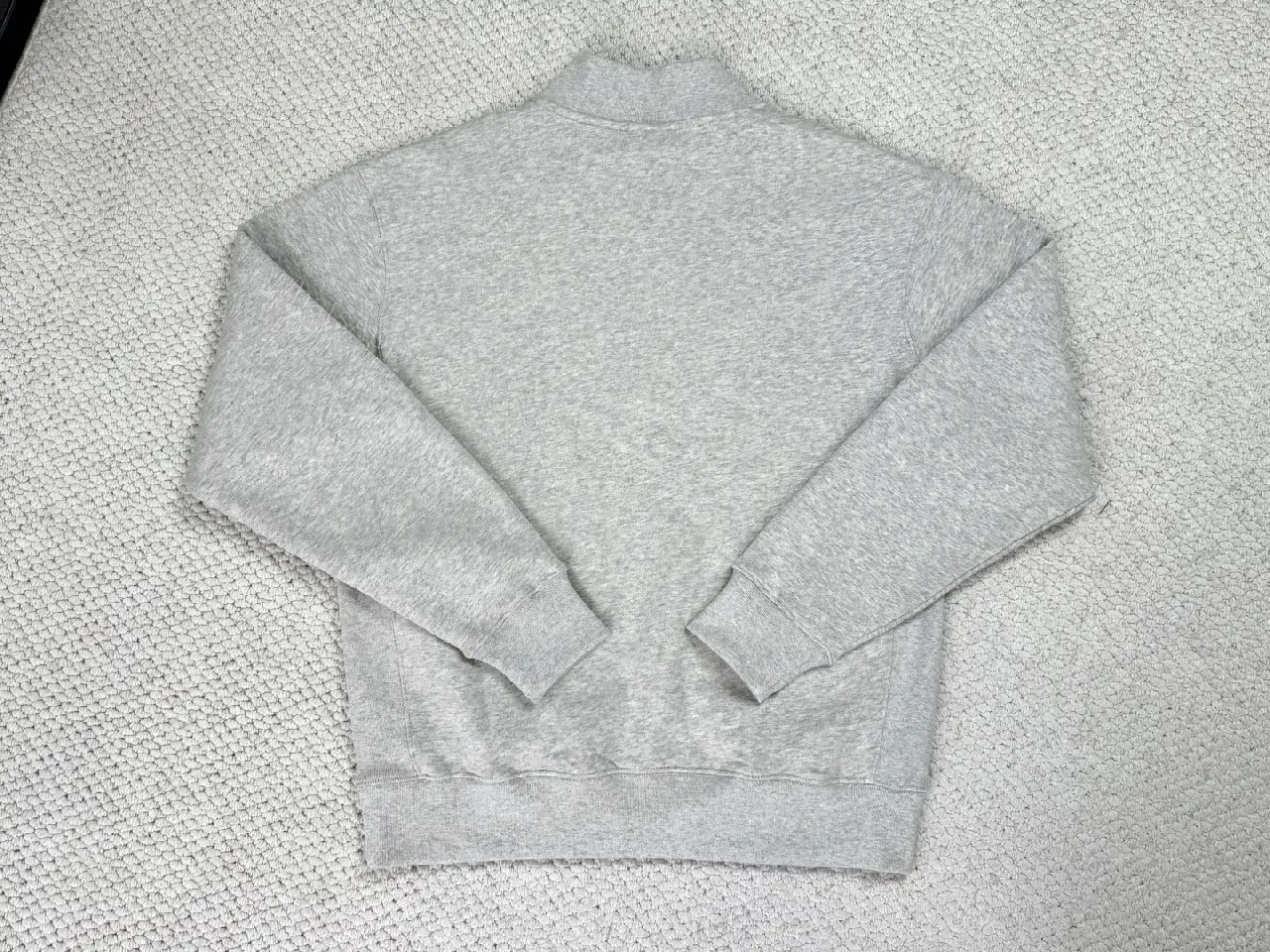 View 8 of Cozy Fleece Zip Pullover: Minimalist Luxury, Gray, Unisex