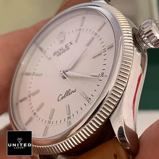 View 5 of Rolex Cellini Danaos 4233 White Dial Replica