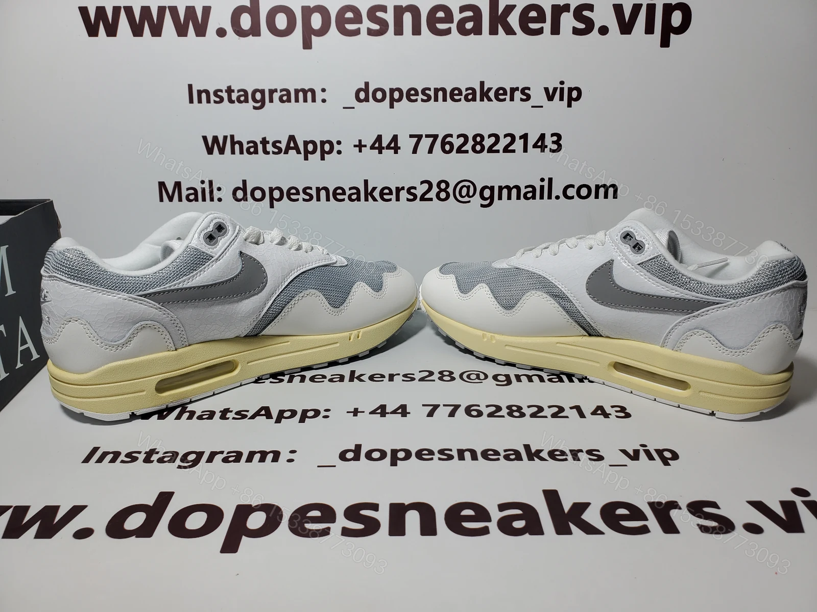 View 5 of Patta x Nike Fake Air Max 1 white DQ0299-100