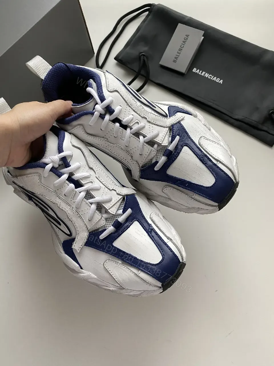 View 8 of Bold Runner High-Top Sneaker: Sculpted Comfort Leather