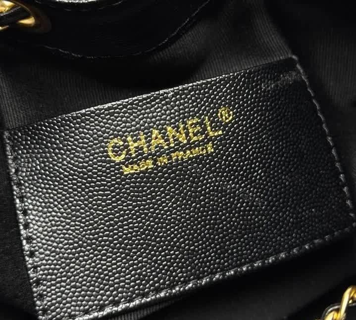 View 10 of Chanel 25 Mini Hobo Bag in Black Caviar Leather CH2522