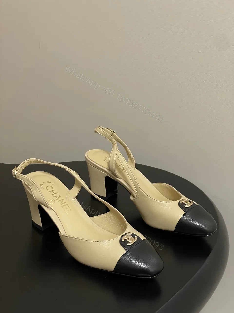 Two-Tone Slingback Pumps: Modern Chic All-Day Comfort — view 1