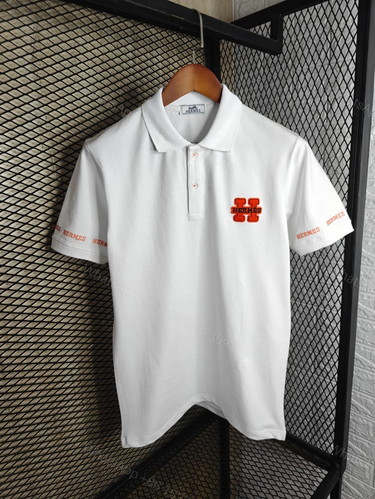 View 2 of FIRST COPY HERMES IMPORTED SUMMER COLLAR POLO T-SHIRT
