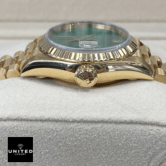 View 8 of Rolex Datejust 69178 Yellow Gold Malachite Dial Replica