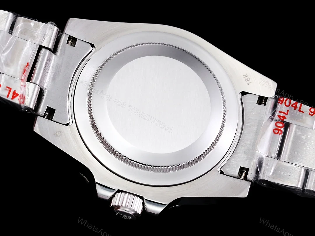 View 9 of Rolex Submariner Colorful Rainbow Replica 42MM Premium Pavé Oyster Bracelet RG-ROLEX-SUB-COLORFUL-RAINBOW-42