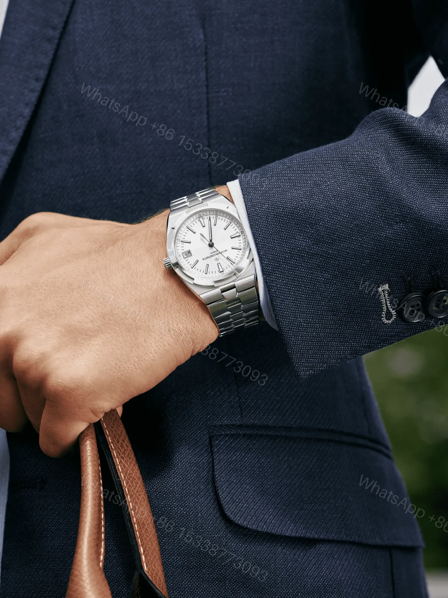 View 4 of Replica vacheron constantin Overseas self-winding 41 mm Stainless steel