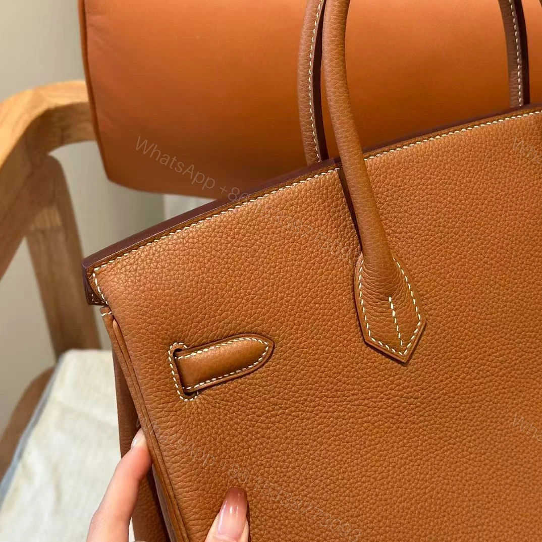 View 3 of Hermes Birkin B35 Togo Gold