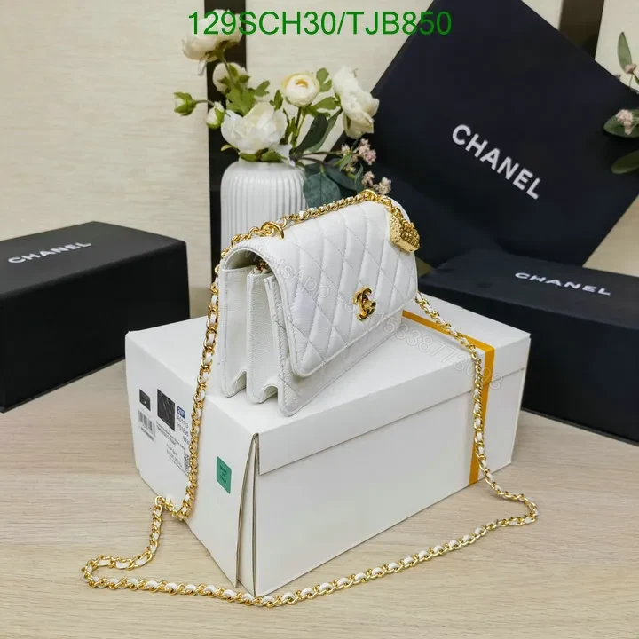 View 12 of Chanel Wallet On Chain in Black Caviar Leather with Gold Accents SS23WT