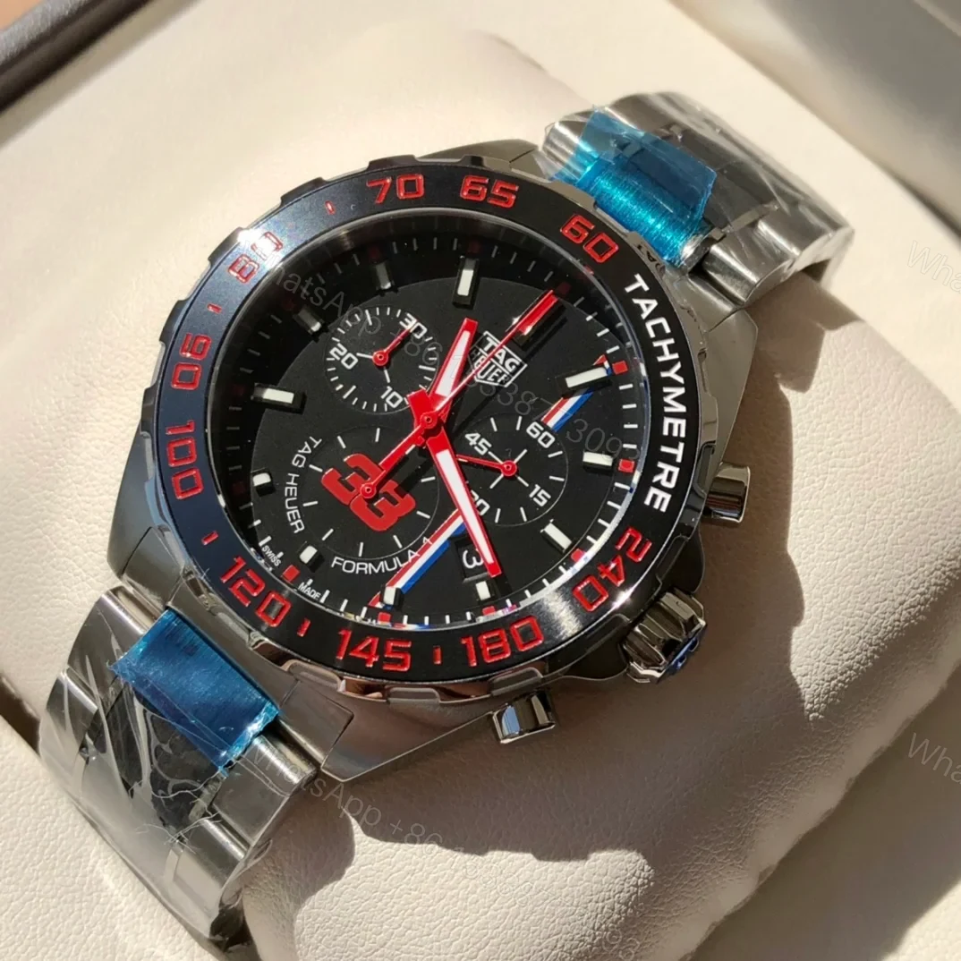 TAG Heuer Formula 1 Chronograph Quartz 43 Stainless Steel Max Verstappen 2018 Bracelet CAZ101U.BA0843 — view 1