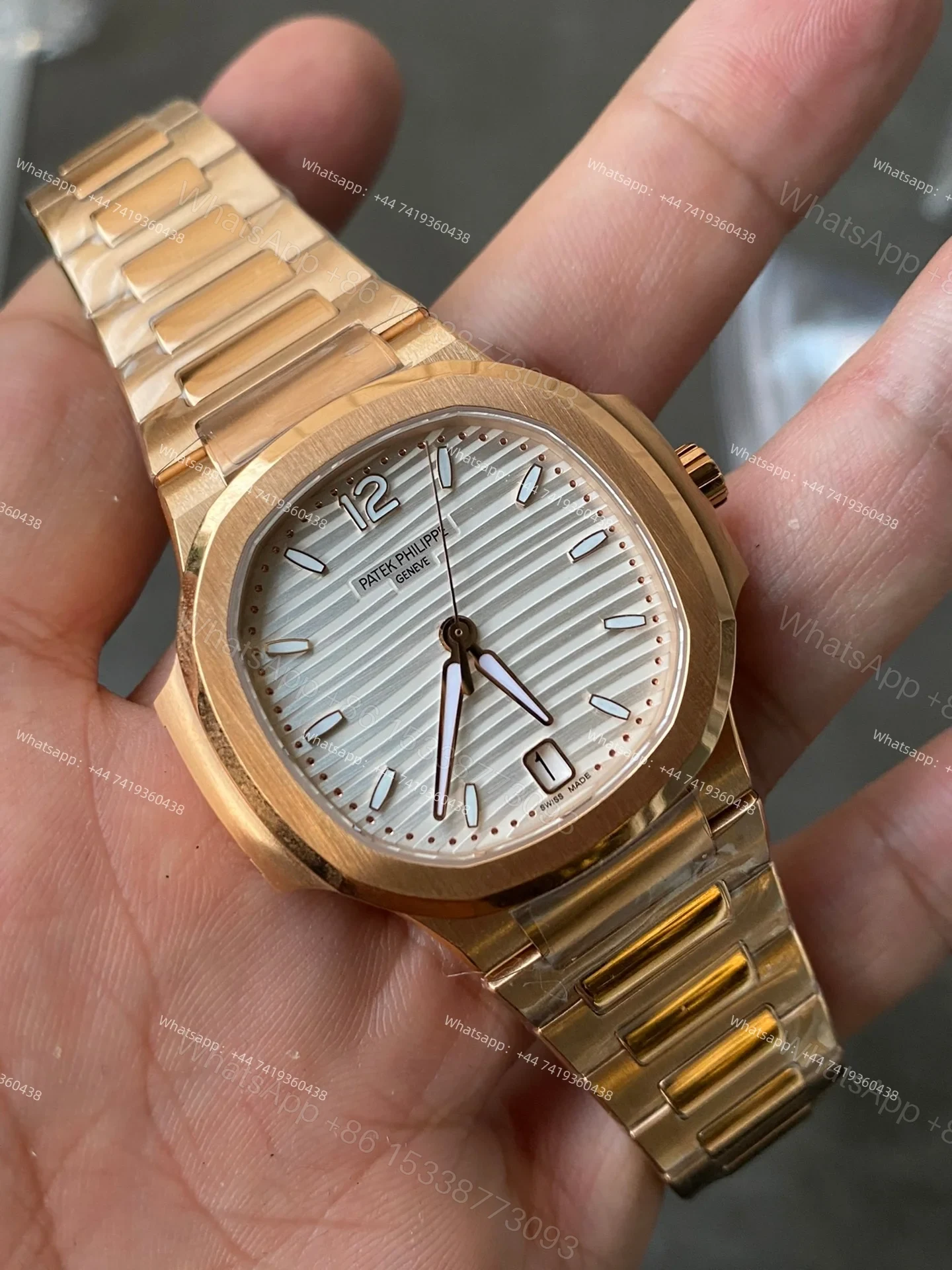 View 3 of Patek Philippe Super Clone Nautilus 7118/1R-001 Rose Gold 35.2mm