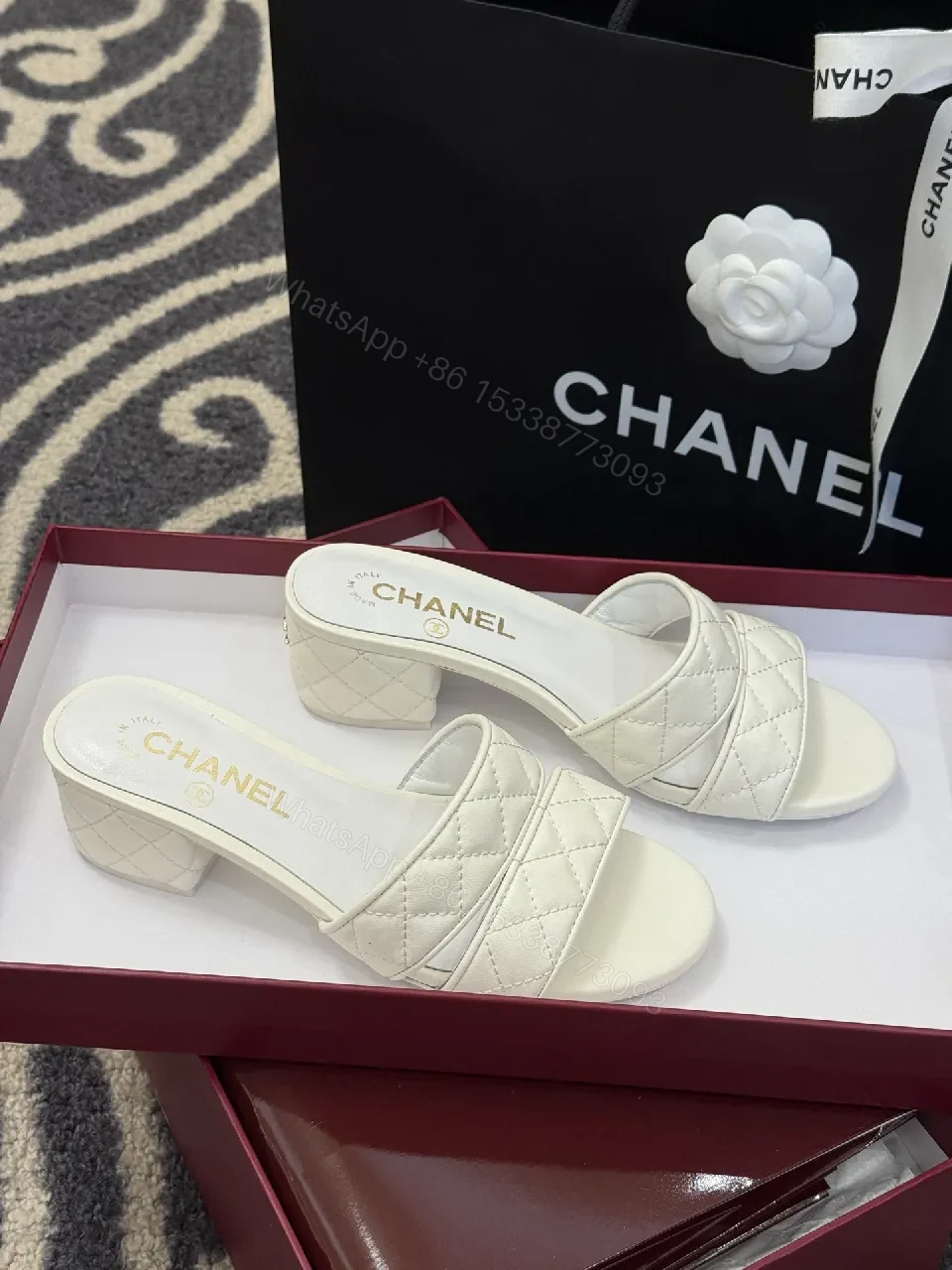 Quilted Mules with Block Heel – Elegant Everyday Luxury — view 1