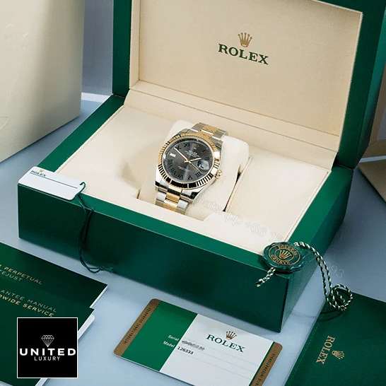 View 7 of Rolex Datejust 116333-0001 Grey Roman Replica