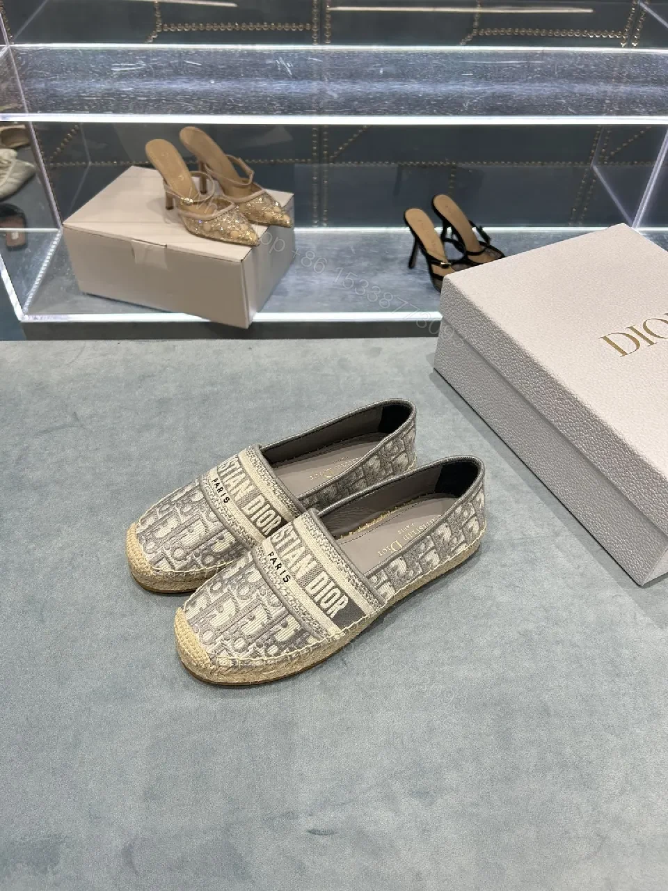 Neutral Monogram Espadrille Sneakers: Lux Comfort — view 1