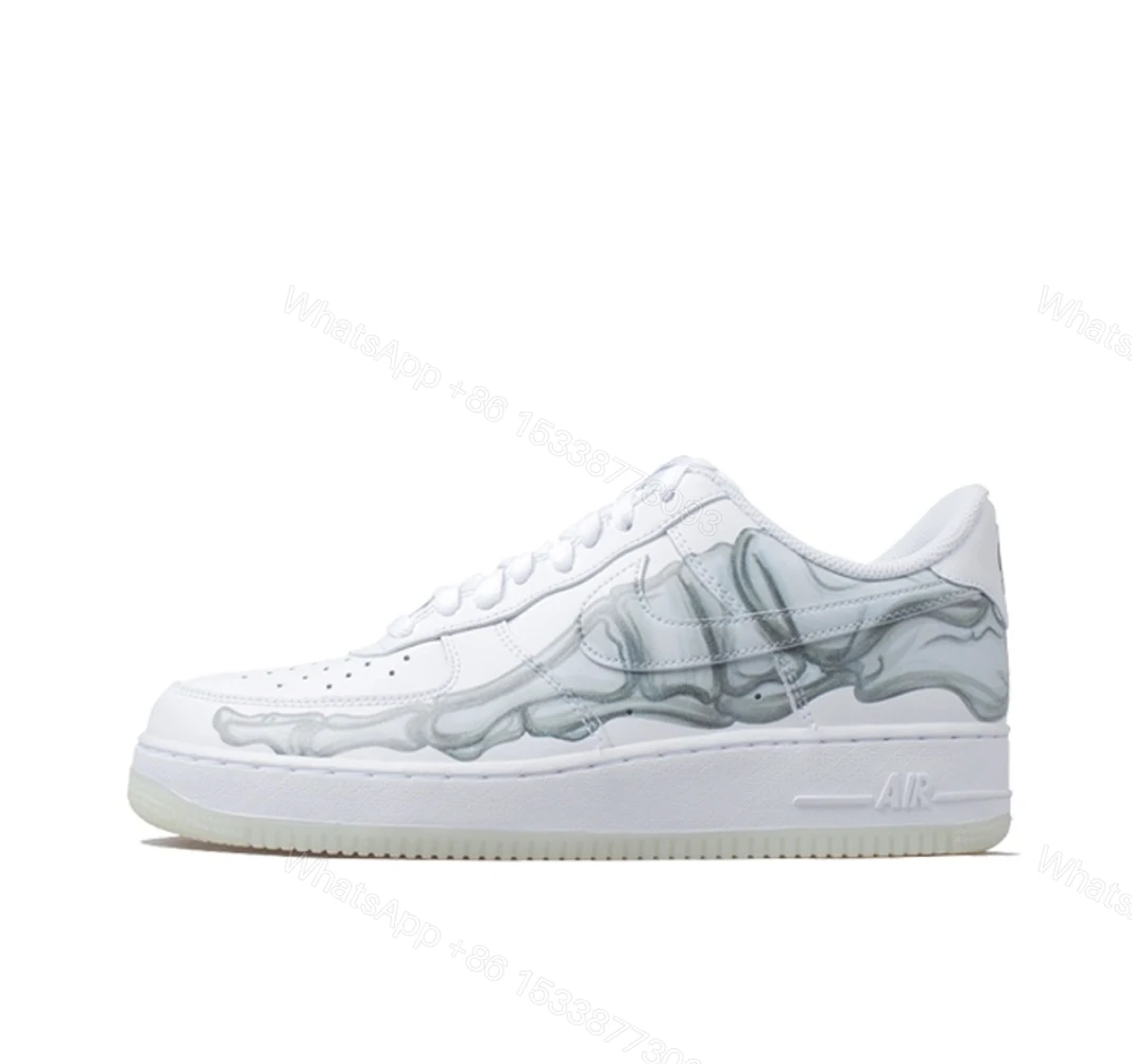 View 12 of Nike Air Force 1 Low Skeleton Halloween (2018) BQ7541-100