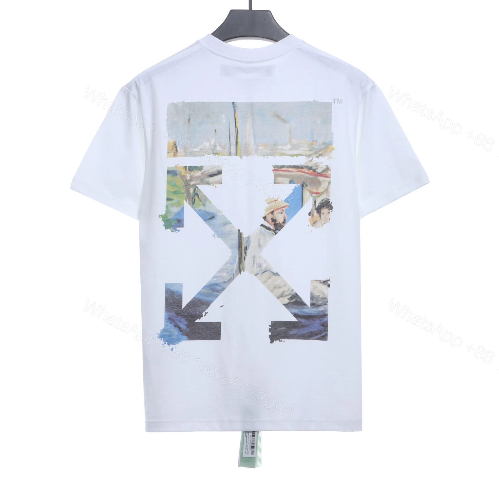 Off-White Oil Painting Printing White T-Shirt — view 1