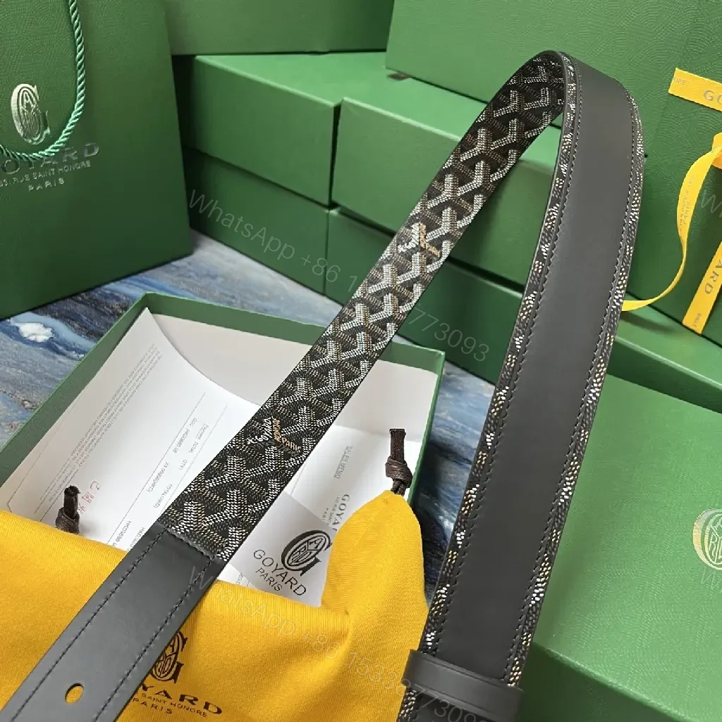 View 5 of Textured Leather Belt – Signature Pattern Luxury Belt