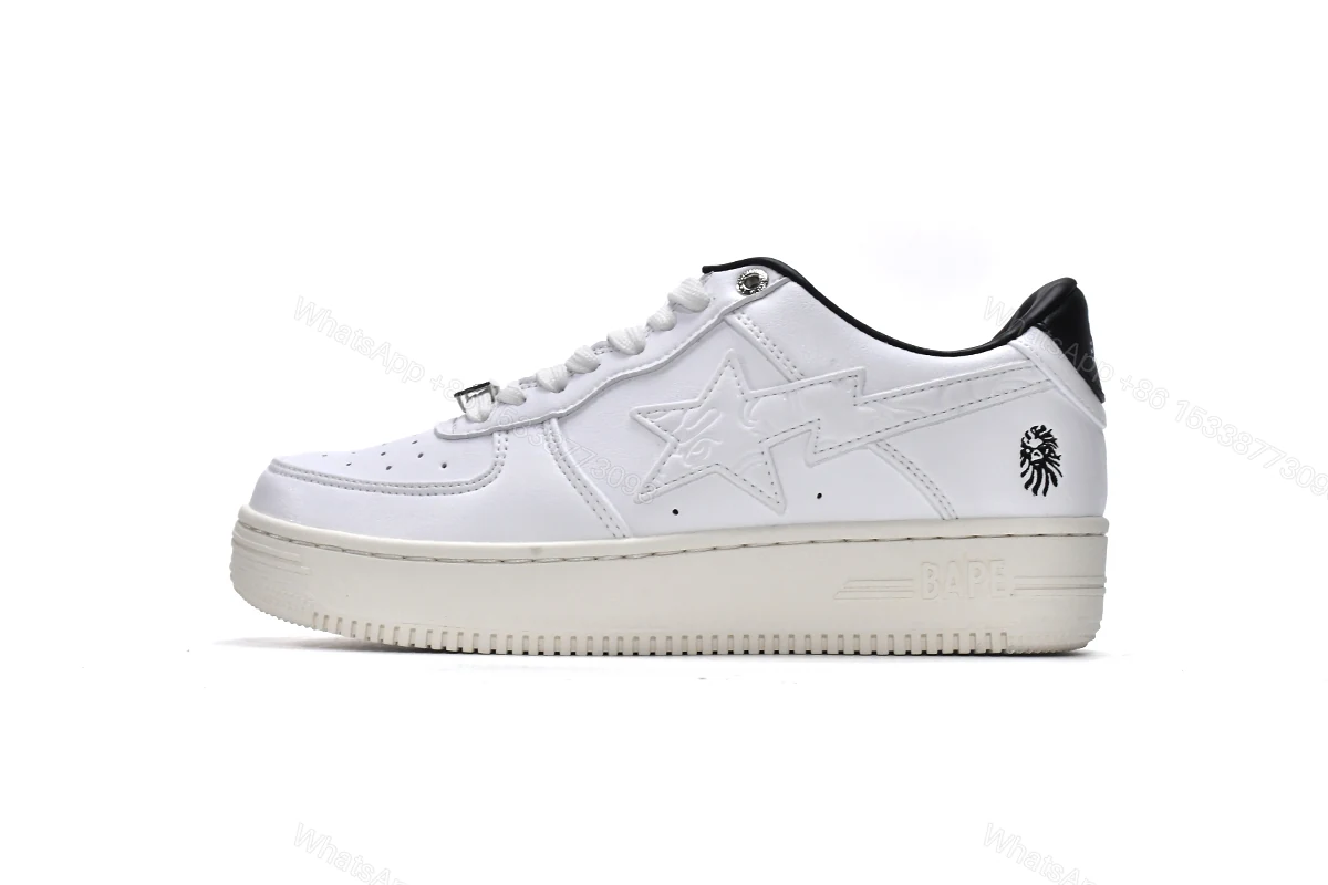 View 12 of Cheap Fake Bape Sta Low White Black 1H70-191-022(BapeSta)