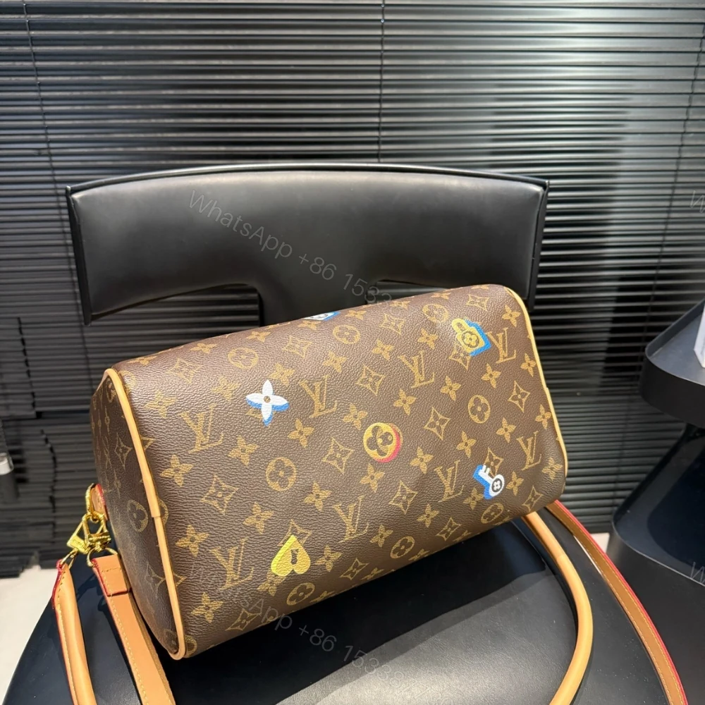 View 8 of Louis Vuitton Speedy Bandoulière 30 In Monogram Canvas Brown 30Cm
