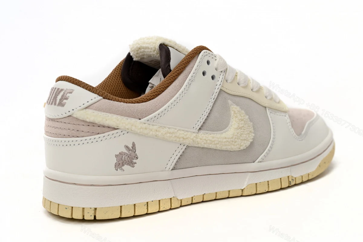 View 3 of Nike Dunk Low Retro PRM Year of the Rabbit Fossil Stone (2023) FD4203-211