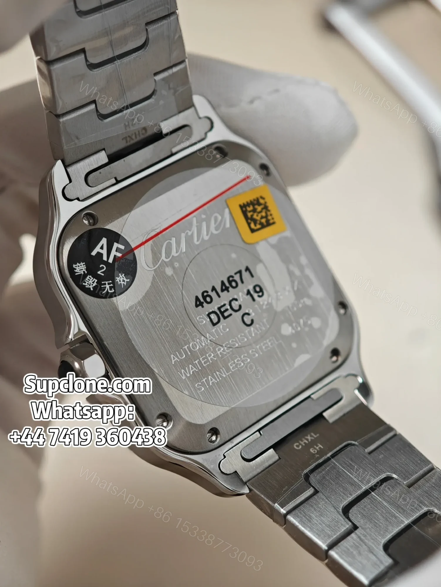 View 8 of Cartier Santos WSSA0029 35.1mm Super Clone White Dial Watch