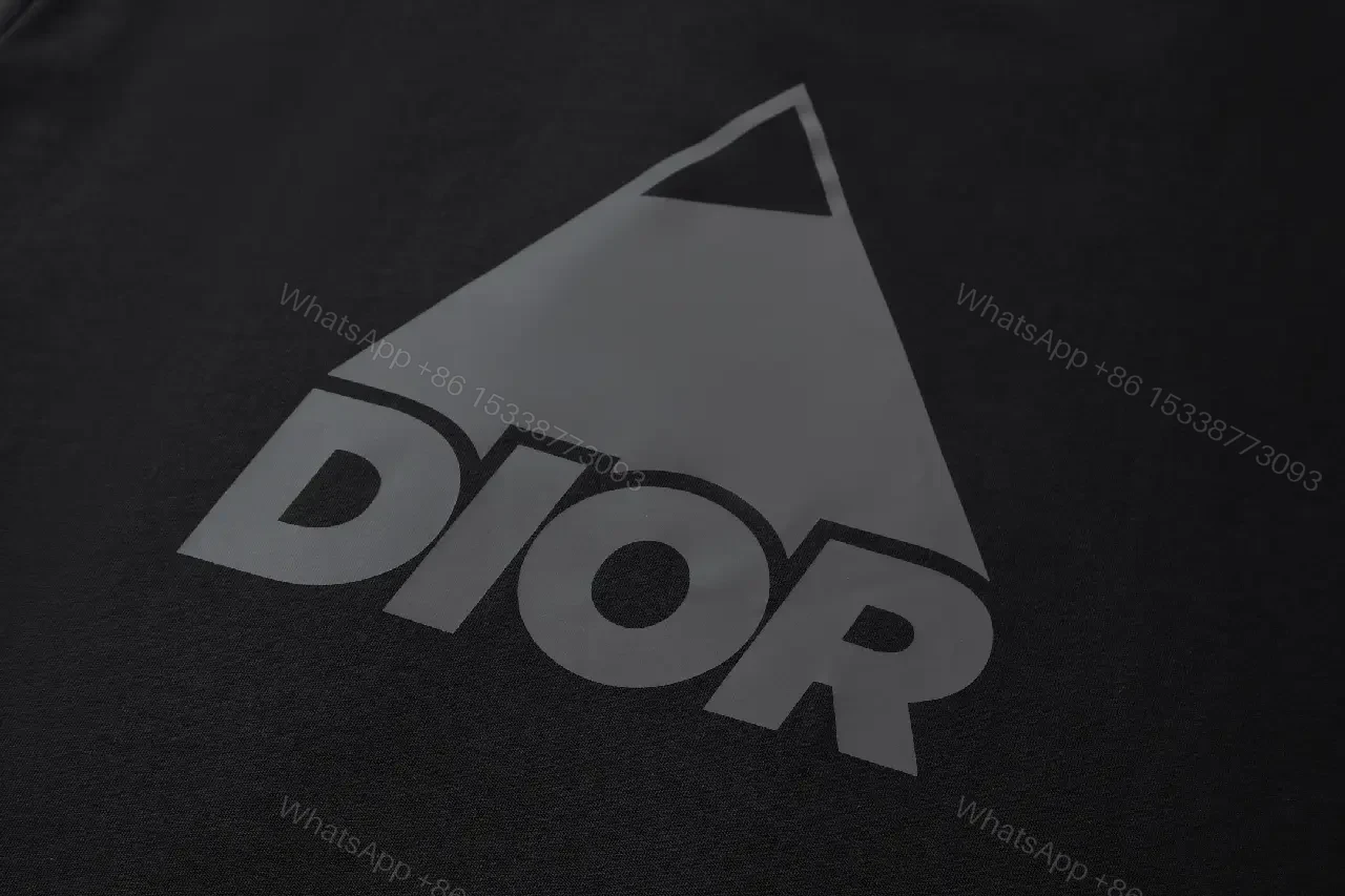 View 6 of Black Cotton Blend Tee — Luxury Graphic, Minimalist Edge