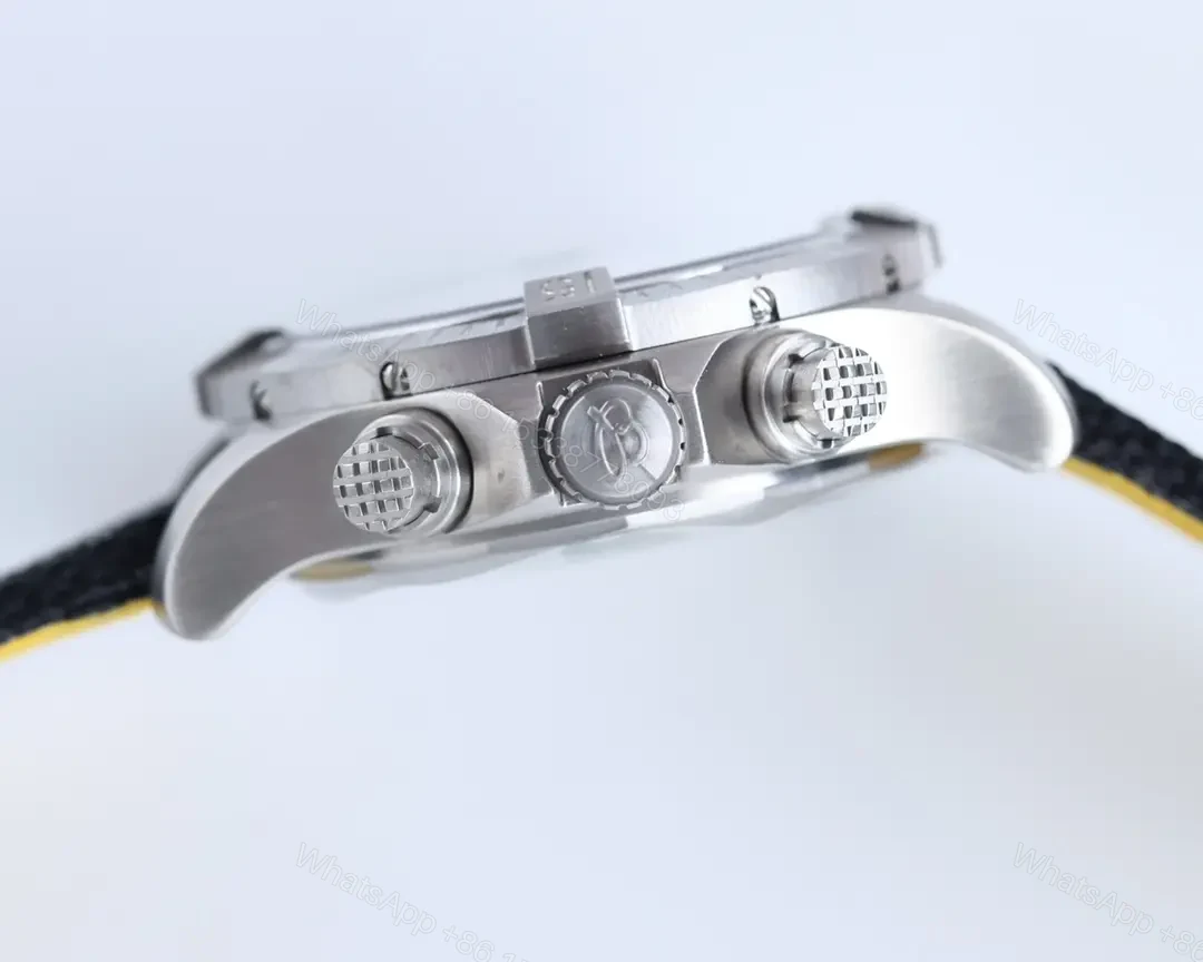 View 9 of JF Factory Breitling Avenger Chronograph 43 – Blue Dial with Blue Fabric Strap