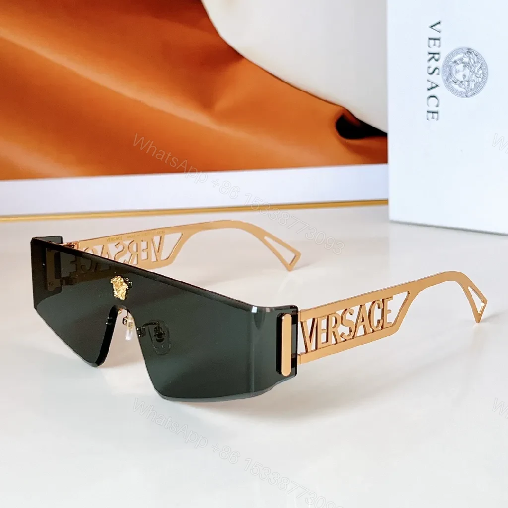 View 9 of Rose-Gold Oversized Sunglasses with Luxe Accents