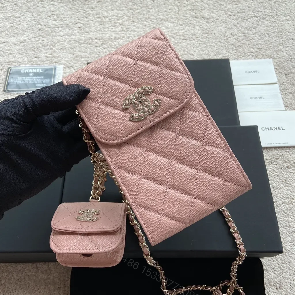 View 6 of Soft Pink Quilted Satchel Set: Everyday Luxury Accessory