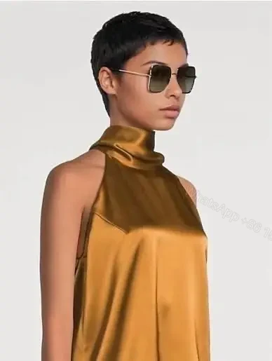 View 3 of Refined Rose-Gold Sunglasses with Sculpted Frame Detailing
