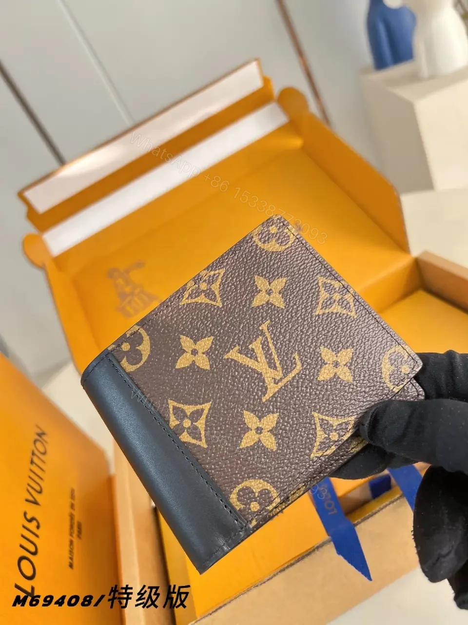 View 2 of Chic Monogram Wallet Set: Luxurious Everyday Carry