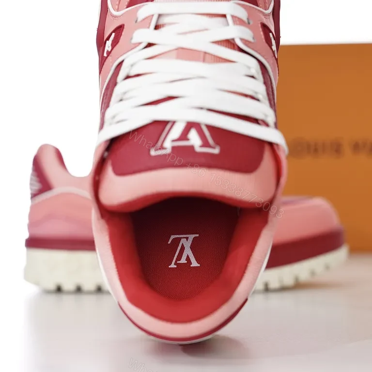 View 5 of Bold Gradient Comfort Sneakers: LV-Inspired Luxe Casuals
