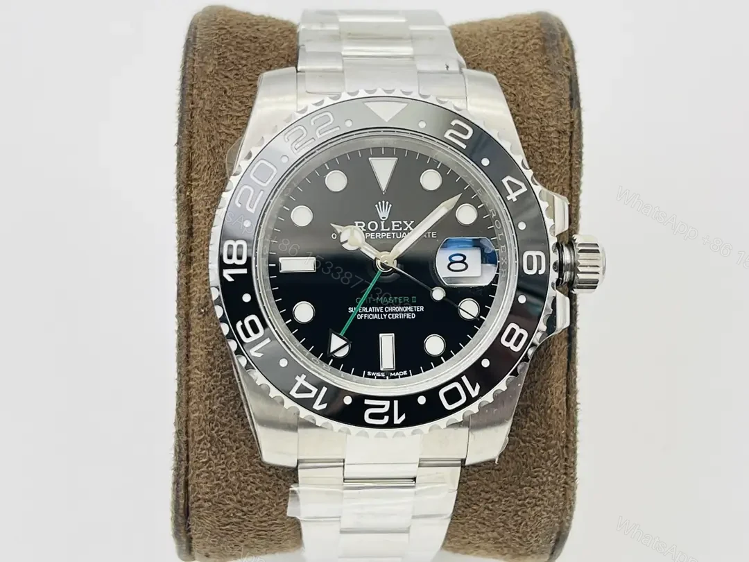 Fake Rolex GMT Master II Bruce Wayne Best Oyster Bracelet 40MM 116710LN-0001 — view 1