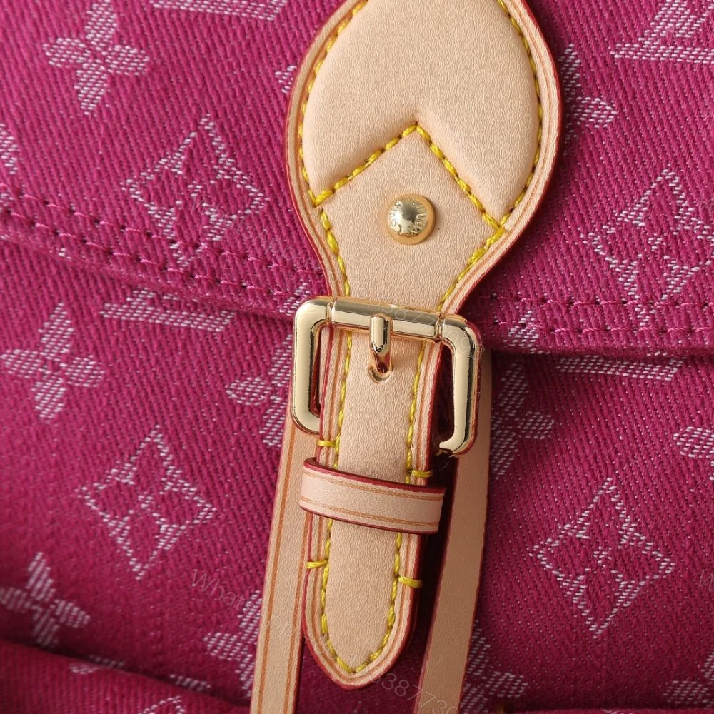View 8 of Louis Vuitton Montsouris Cargo Backpack Pink Denim 32Cm