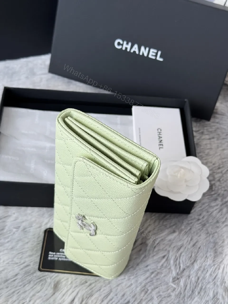 View 10 of Mint Green Quilted Wallet: Everyday Luxe, Cross-Body Ready
