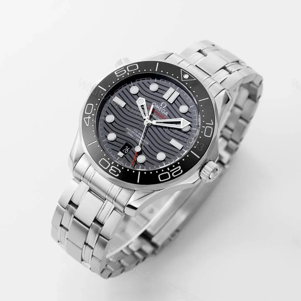 View 2 of Omega Seamaster 300M Replica Watch Stainless Steel Black Dial 42MM Custom 8800 Movement