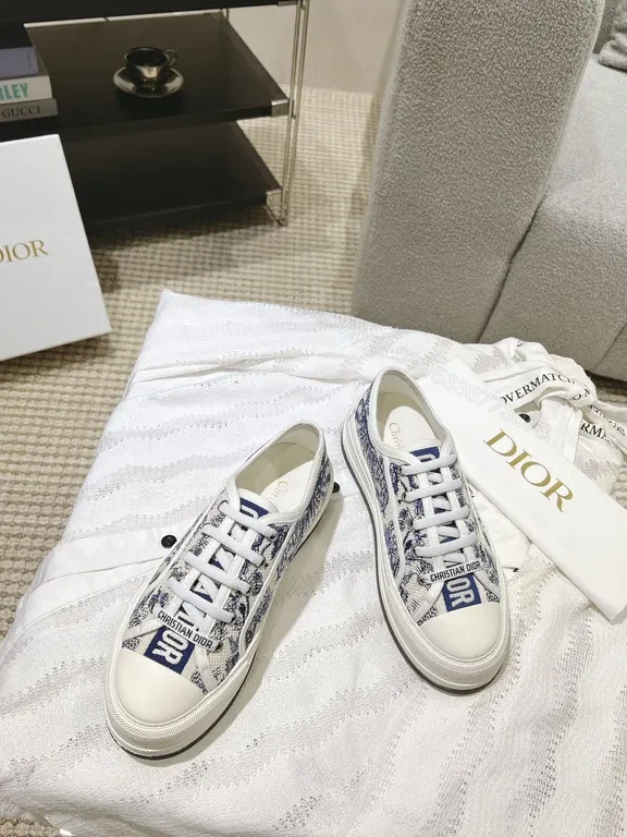 View 4 of Patterned Texture High-Tops with Dior Branding Sneaker